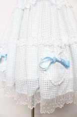 画像4: BABY, THE STARS SHINE BRIGHT / Fluffy Gingham Heart ベビードール  サックス Y-26-02-01-071-BA-OP-SZ-ZY (4)