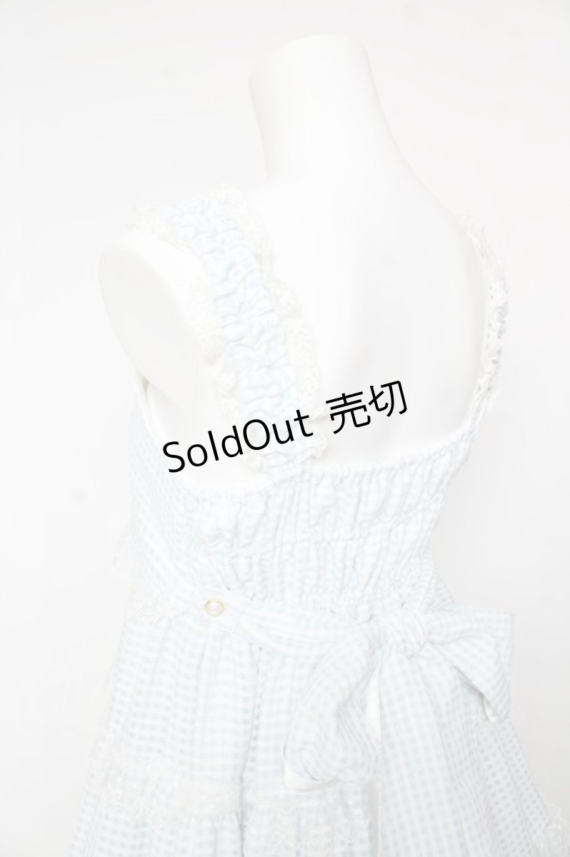 画像5: BABY, THE STARS SHINE BRIGHT / Fluffy Gingham Heart ベビードール  サックス Y-26-02-01-071-BA-OP-SZ-ZY (5)