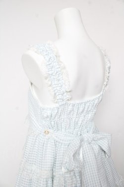 画像5: BABY, THE STARS SHINE BRIGHT / Fluffy Gingham Heart ベビードール  サックス Y-26-02-01-071-BA-OP-SZ-ZY