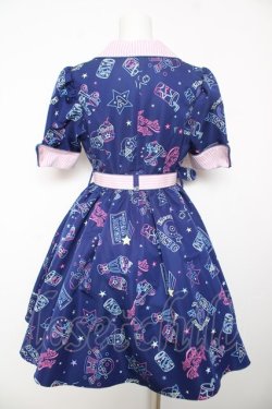 画像2: Angelic Pretty / Neon Star Dinerワンピース  紺 Y-26-02-01-073-AP-OP-SZ-ZY