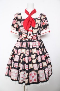 画像1: Angelic Pretty / Sunny Day Brunchワンピース  黒 Y-26-02-01-074-AP-OP-SZ-ZY