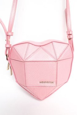 画像1: SAMANTHAVEGA / ハートショルダーバッグ  ピンク Y-26-02-01-008-LO-BG-SZ-ZY