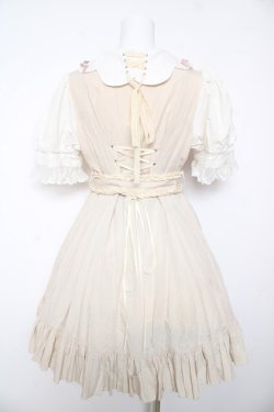 画像2: Hoshibako Works / 四つ葉のクローバーワンピース M ベージュ Y-26-02-01-086-LO-OP-SZ-ZY