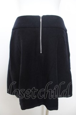 画像2: Jane Marple Dans Le Salon / グログランラインウールスカート  ネイビー Y-26-02-01-091-JM-SK-SZ-ZY