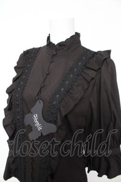 画像3: Sheglit / "Florence"フリルブラウス M 黒 Y-26-02-01-010-EL-BL-SZ-ZY