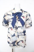 Jane Marple / Precious Cardsのブラウス M ネイビー Y-26-02-01-011-JM-BL-SZ-ZY