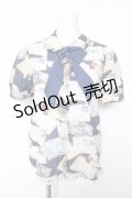 Jane Marple / Precious Cardsのブラウス M ネイビー Y-26-02-01-011-JM-BL-SZ-ZY