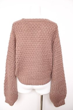 画像2: Fi.n.t / ステッチボタンワッフル編みニットカーディガン  茶 Y-26-02-01-012-CA-TO-SZ-ZY