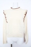 F i.n.t /  ショルダーフリルニットプルオーバー  生成り Y-26-02-01-017-CA-TO-SZ-ZY