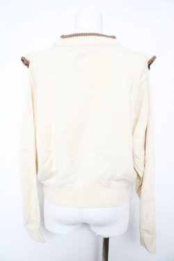 画像2: F i.n.t /  ショルダーフリルニットプルオーバー  生成り Y-26-02-01-017-CA-TO-SZ-ZY