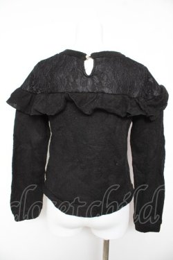 画像2: axes femme / 肩デザインアンサンブルニット M 黒 Y-26-02-01-019-AX-TO-SZ-ZY