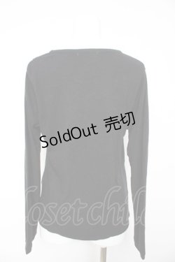 画像2: axes femme / 切替ポケット付Aラインカーディガン M 黒 Y-26-02-01-021-AX-TO-SZ-ZT062