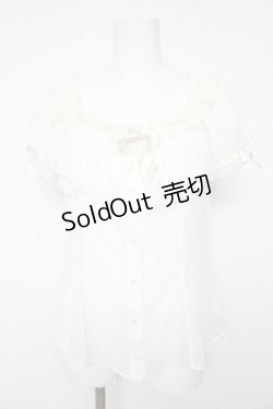 画像1: Angelic Pretty / Lovelyスクエアブラウス  白 Y-26-02-01-026-AP-BL-SZ-ZY