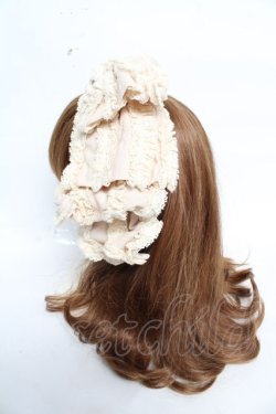 画像2: Hoshibako Works / お人形風シャンティクリームリボンカチューシャ  生成り Y-26-02-01-003-LO-AC-SZ-ZY