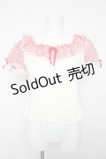 Angelic Pretty / ふんわりパフェカットソー  オフ×赤 Y-26-02-01-033-AP-TO-SZ-ZY