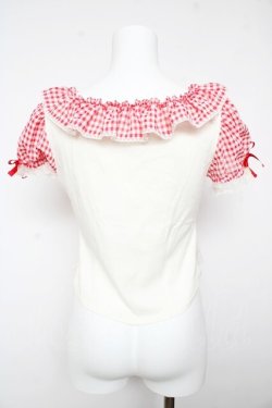 画像2: Angelic Pretty / ふんわりパフェカットソー  オフ×赤 Y-26-02-01-033-AP-TO-SZ-ZY