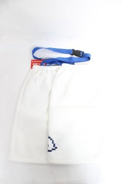 画像2: ACDC RAG / ドットネコレッグウォーマー  白×青 Y-26-02-04-037-PU-ZA-SZ-ZY