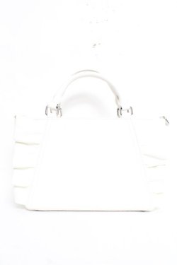 画像2: DearMyLoveRose / ビッグリボンフリルビジューバッグ  アイボリー Y-26-02-04-043-EL-BG-SZ-ZY