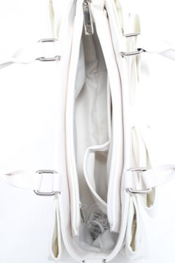 画像3: DearMyLoveRose / ビッグリボンフリルビジューバッグ  アイボリー Y-26-02-04-043-EL-BG-SZ-ZY