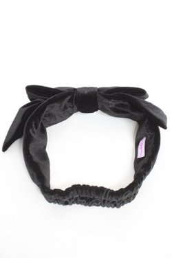 画像2: Angelic Pretty / Lady Ribbonヘアバンド  黒 Y-26-02-04-050-AP-AC-SZ-ZY