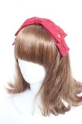 Angelic Pretty / アンティークRibbonカチューシャ  赤 Y-26-02-04-056-AP-AC-SZ-ZY