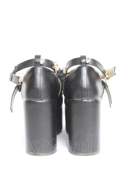 画像3: LIZ LISA / ハートビジュープラットフォームローファー M 黒 Y-26-02-04-059-LO-SH-SZ-ZY