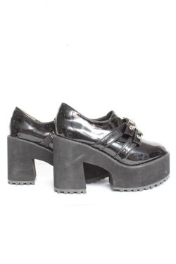 画像4: majoretty / ハートビジュー厚底サンダル  黒 Y-26-02-04-060-LO-SH-SZ-ZY