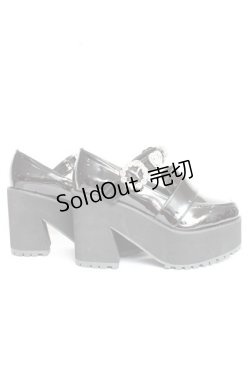 画像4: DearMyLove / キラキラビジューリボン厚底ローファー 22.5cm 黒 Y-26-02-04-062-EL-SH-SZ-ZY