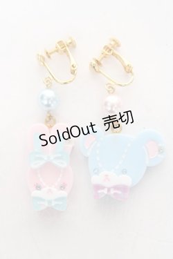 画像2: Angelic Pretty / Toyboxフレンズイヤリング  ピンク×サックス Y-26-02-04-007-AP-AC-SZ-ZY