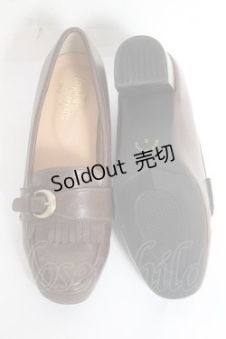 画像5: an another angelus / サイドバックルキルトヒールローファー S ブラウン Y-26-02-04-066-CA-SH-SZ-ZY