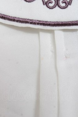 画像3: Amavel / ティーセット刺繍入りジャボ付きブラウス F ラベンダー Y-26-02-04-067-CA-BL-SZ-ZY