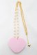 画像3: Angelic Pretty / MELODY TOYSハートネックレス（2022年）  黒×ピンク Y-26-02-04-008-AP-AC-SZ-ZY (3)