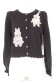 画像1: axes femme kawaii / ハロウィンナイト刺繍カーデ M 黒 Y-26-02-04-076-AX-TO-SZ-ZY (1)