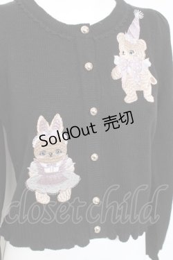 画像3: axes femme kawaii / ハロウィンナイト刺繍カーデ M 黒 Y-26-02-04-076-AX-TO-SZ-ZH