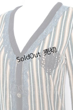 画像3: axes femme / カーディガン風ニットプルオーバー M グリーン Y-26-02-04-079-AX-TO-SZ-ZY