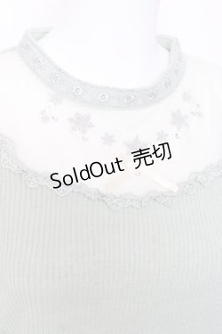 画像3: axes femme POETIQUE / 雪の結晶刺繍入りプルオーバー M ミント Y-26-02-04-080-AX-TO-SZ-ZY