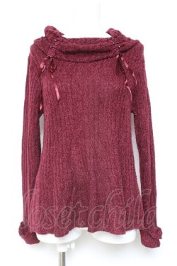 画像1: axes femme / ミニフェザータートルプルオーバー M ワイン Y-26-02-04-082-AX-TO-SZ-ZY