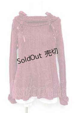 画像1: axes femme / ミニフェザータートルプルオーバー M ワイン Y-26-02-04-082-AX-TO-SZ-ZT624