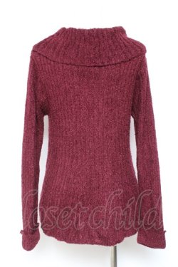 画像2: axes femme / ミニフェザータートルプルオーバー M ワイン Y-26-02-04-082-AX-TO-SZ-ZY