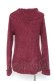 画像2: axes femme / ミニフェザータートルプルオーバー M ワイン Y-26-02-04-082-AX-TO-SZ-ZY (2)