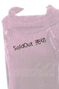 画像3: axes femme / ミニフェザータートルプルオーバー M ワイン Y-26-02-04-082-AX-TO-SZ-ZT624