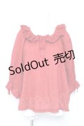 PINK HOUSE / スモック風ブラウス F 赤 Y-26-02-04-085-LO-BL-SZ-ZY