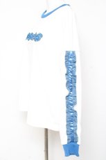 画像2: ACDC RAG / melty planet　ロンT  白×青 Y-26-02-04-091-PU-TO-SZ-ZS (2)