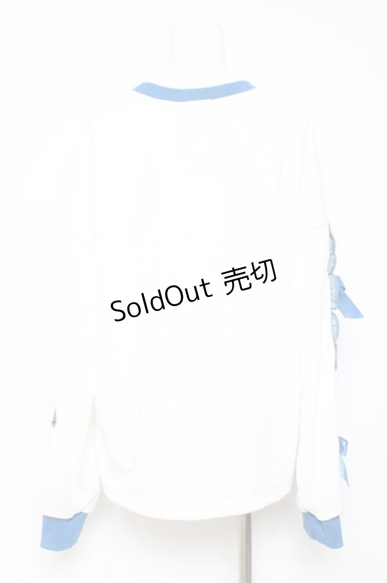 画像3: ACDC RAG / melty planet　ロンT  白×青 Y-26-02-04-091-PU-TO-SZ-ZS (3)