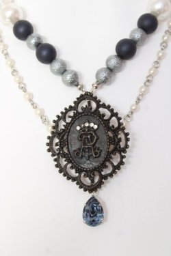 画像2: ALICE and the PIRATES / 聖女のパールチョーカー  ネイビー Y-26-02-04-010-PA-AC-SZ-ZY