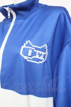 画像4: ACDC RAG / ドットネコジャージジャケット  白×青 Y-26-02-04-094-PU-JA-SZ-ZY