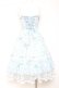 画像3: Mademoiselle Pearl / Embroidery Bodice Blue Floral Dress XS サックス Y-26-02-04-098-LO-OP-SZ-ZY (3)