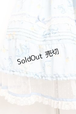 画像5: Mademoiselle Pearl / Embroidery Bodice Blue Floral Dress XS サックス Y-26-02-04-098-LO-OP-SZ-ZY