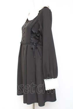 画像2: DearMyLove / サイドレースアップリボンワンピース M 黒 Y-26-02-04-100-EL-OP-SZ-ZY