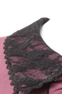 画像5: DearMyLove / キラキラビジューレース重ねフリルワンピース LL パープル Y-26-02-04-104-EL-OP-SZ-ZY